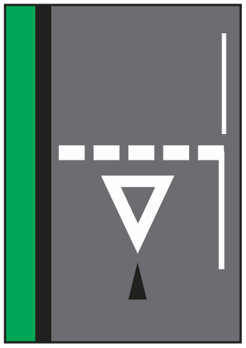 k53 practice question road surface marking illustration